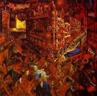 Georg Grosz, La citt�, 1917